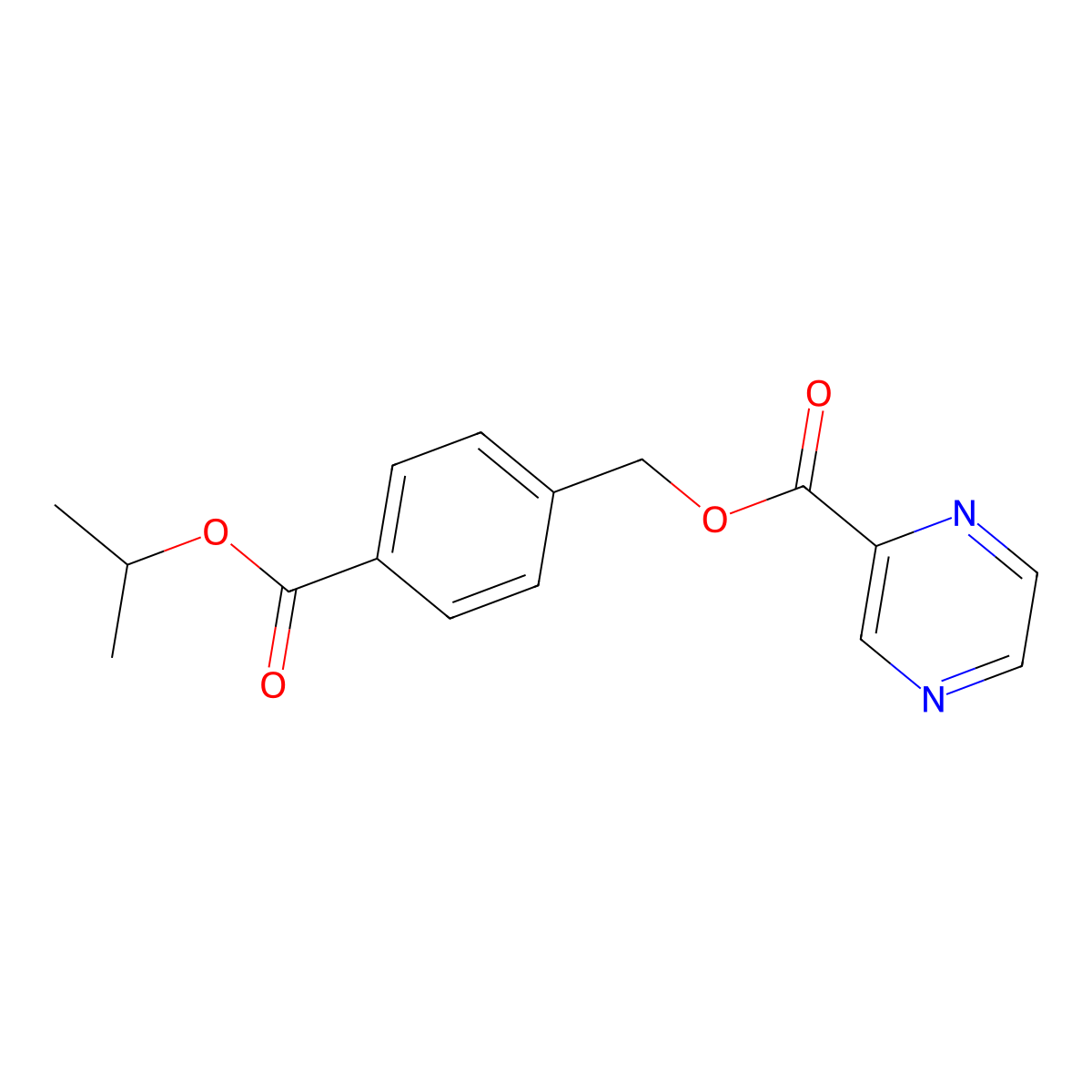 4-(Isopropoxycarbonyl)benzyl 2-pyrazinecarboxylate molecular structure, CAS 695167-93-2
