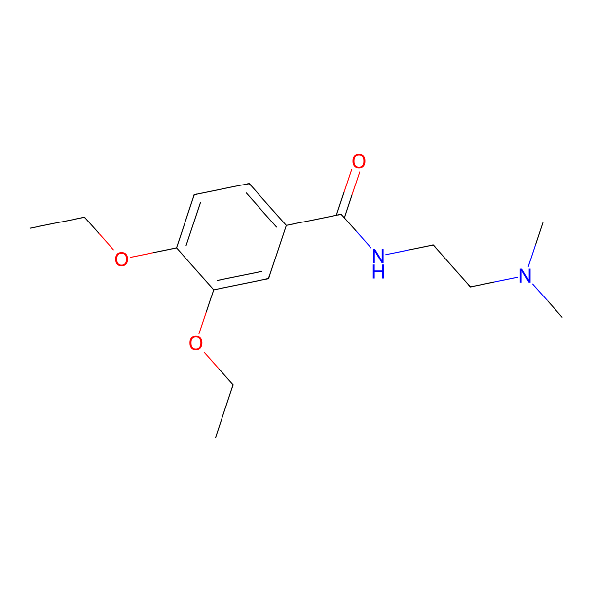 N-[2-(dimethylamino)ethyl]-3,4-diethoxybenzamide molecular structure, CAS 695168-54-8