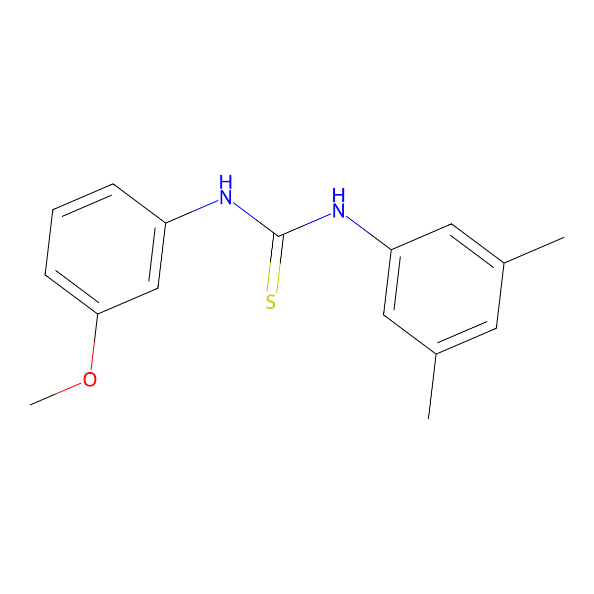 1-(3,5-Dimethylphenyl)-3-(3-methoxyphenyl)thiourea molecular structure, CAS 695169-54-1