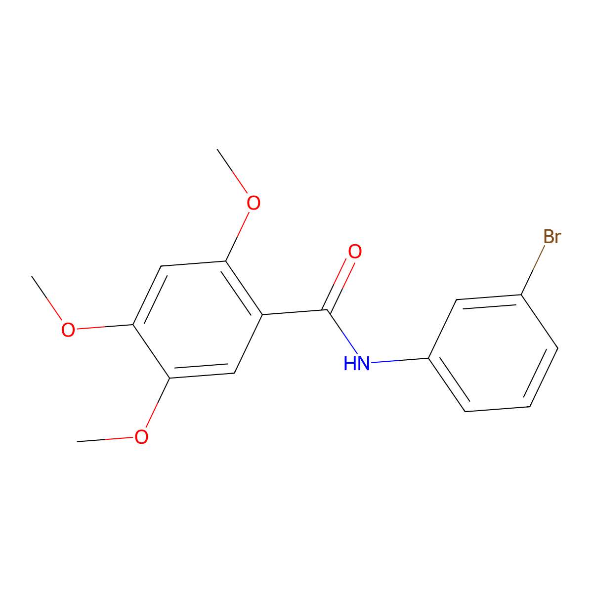 N-(3-bromophenyl)-2,4,5-trimethoxybenzamide molecular structure, CAS 695171-36-9