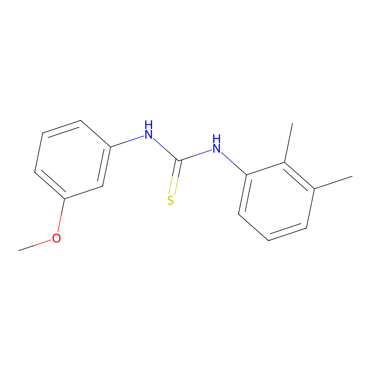 1-(2,3-Dimethylphenyl)-3-(3-methoxyphenyl)thiourea molecular structure, CAS 695172-33-9