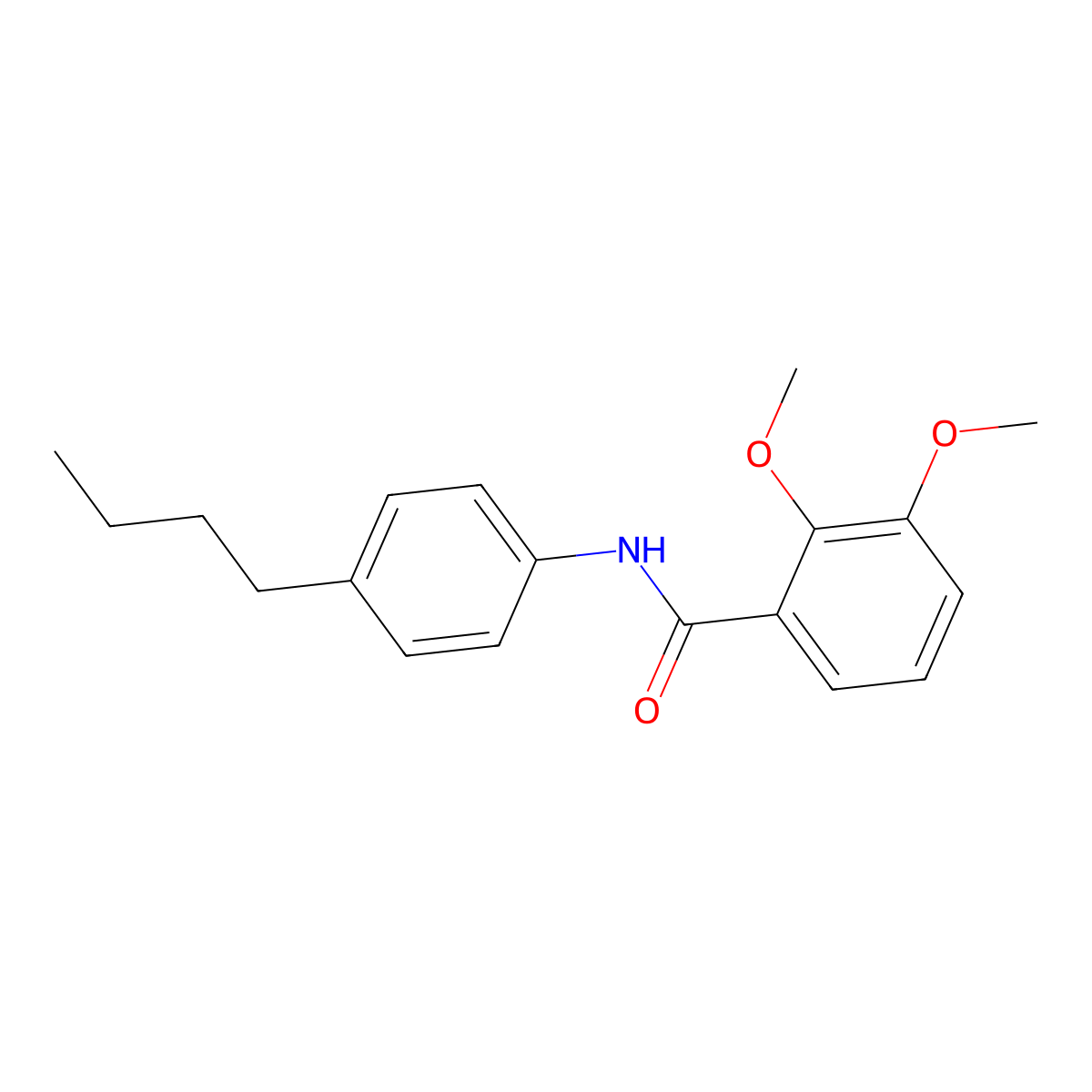 N-(4-butylphenyl)-2,3-dimethoxybenzamide molecular structure, CAS 695172-81-7