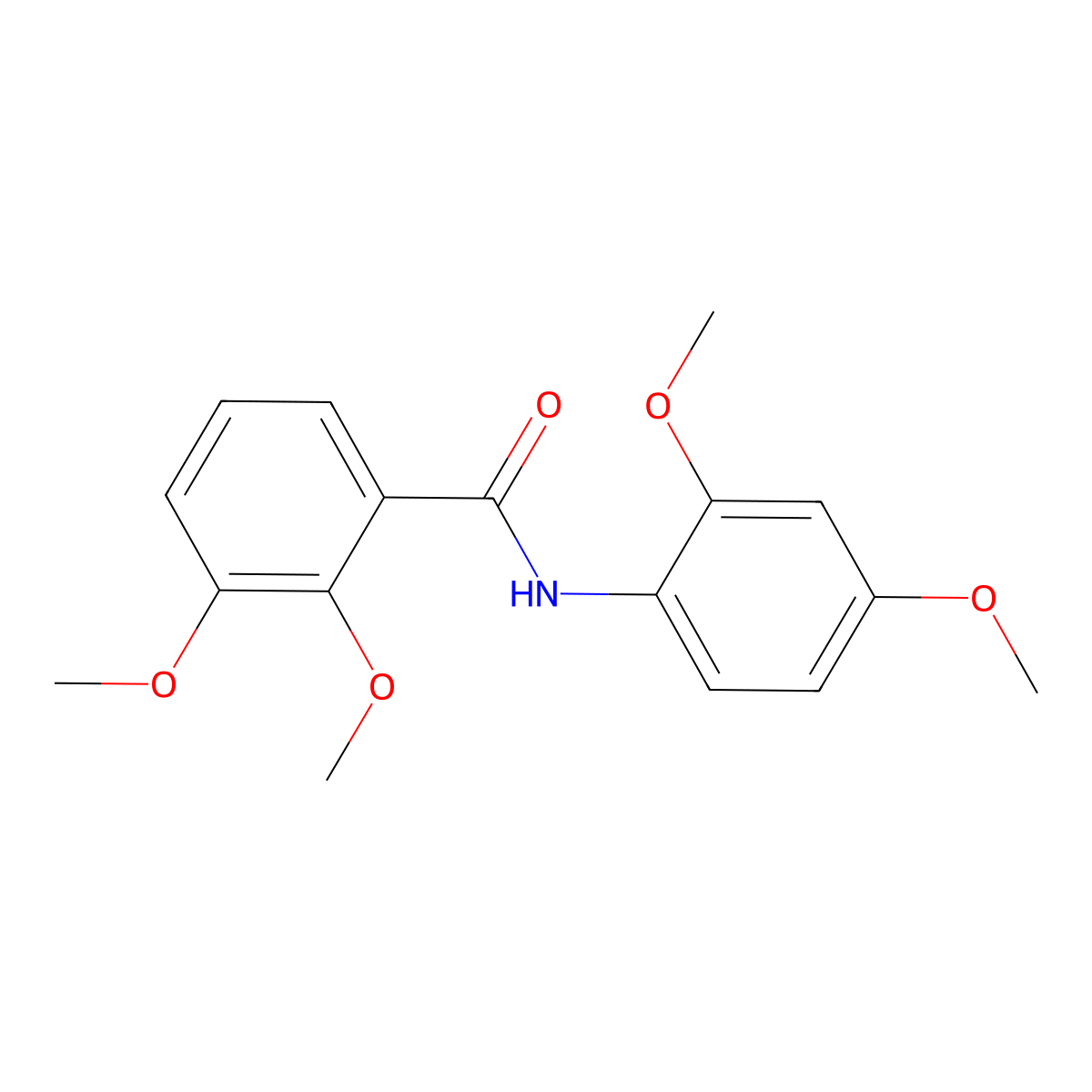 N-(2,4-dimethoxyphenyl)-2,3-dimethoxybenzamide molecular structure, CAS 695173-04-7