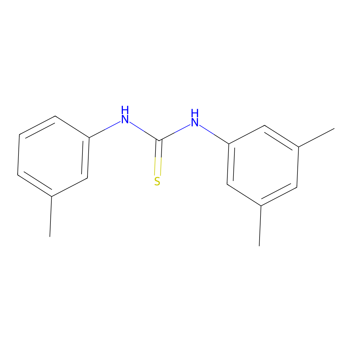 1-(3,5-Dimethylphenyl)-3-(3-methylphenyl)thiourea molecular structure, CAS 695173-06-9