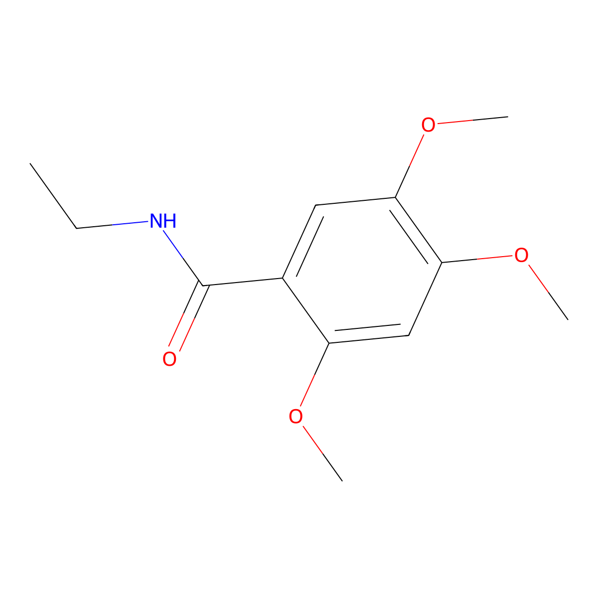 N-ethyl-2,4,5-trimethoxybenzamide molecular structure, CAS 695173-43-4