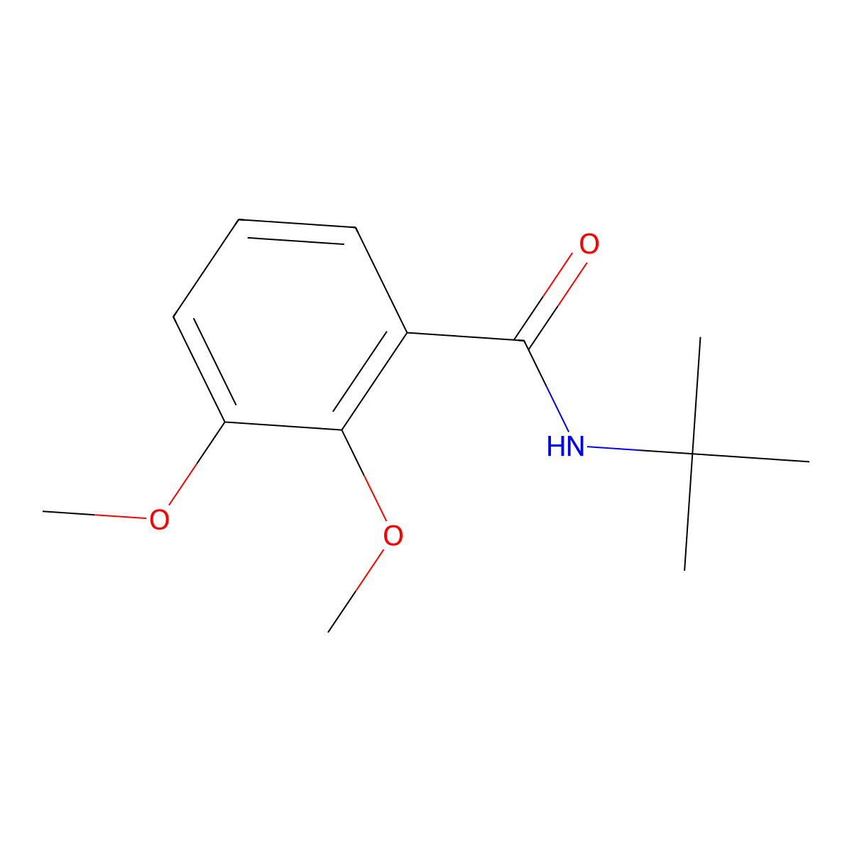 N-tert-butyl-2,3-dimethoxybenzamide molecular structure, CAS 695173-51-4