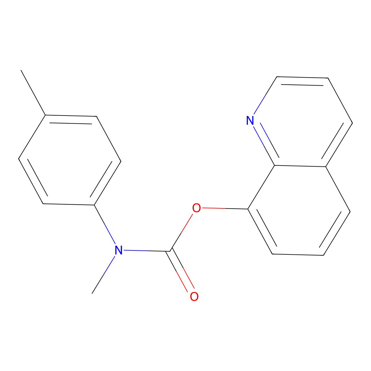 8-Quinolinyl methyl(4-methylphenyl)carbamate molecular structure, CAS 695173-60-5