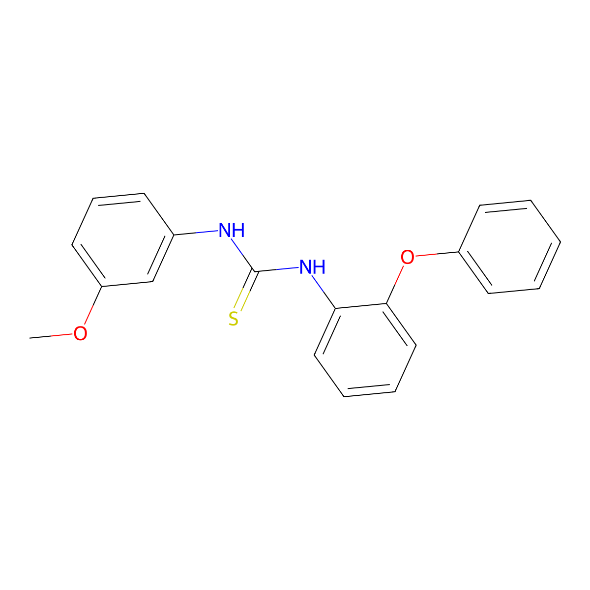 1-(3-Methoxyphenyl)-3-(2-phenoxyphenyl)thiourea molecular structure, CAS 695173-66-1
