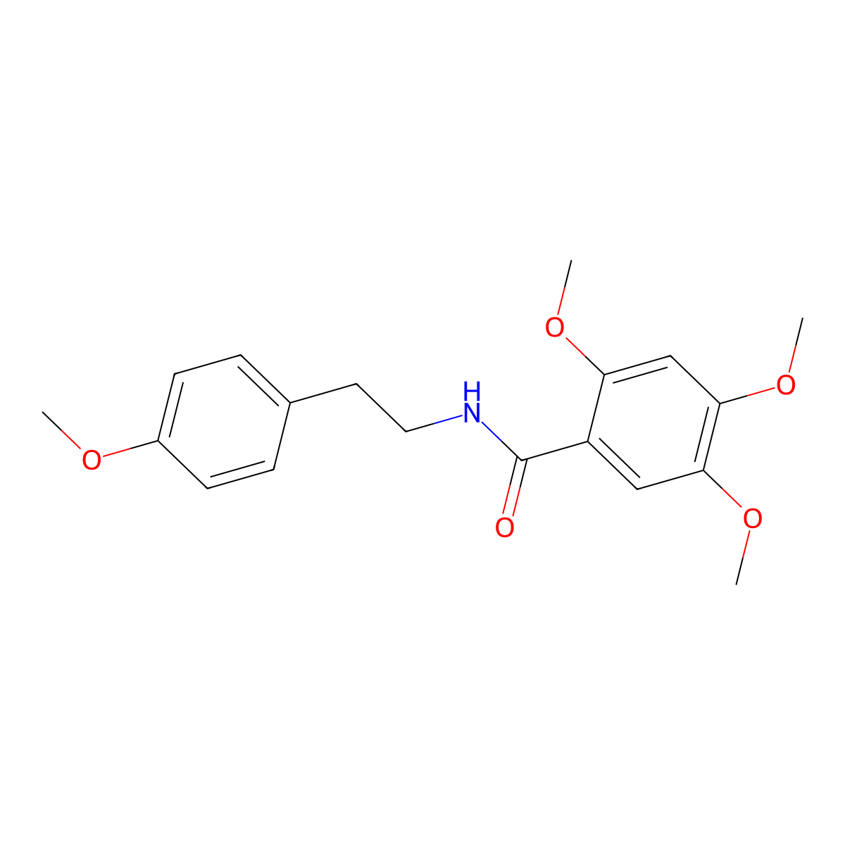 2,4,5-trimethoxy-N-[2-(4-methoxyphenyl)ethyl]benzamide molecular structure, CAS 695174-26-6