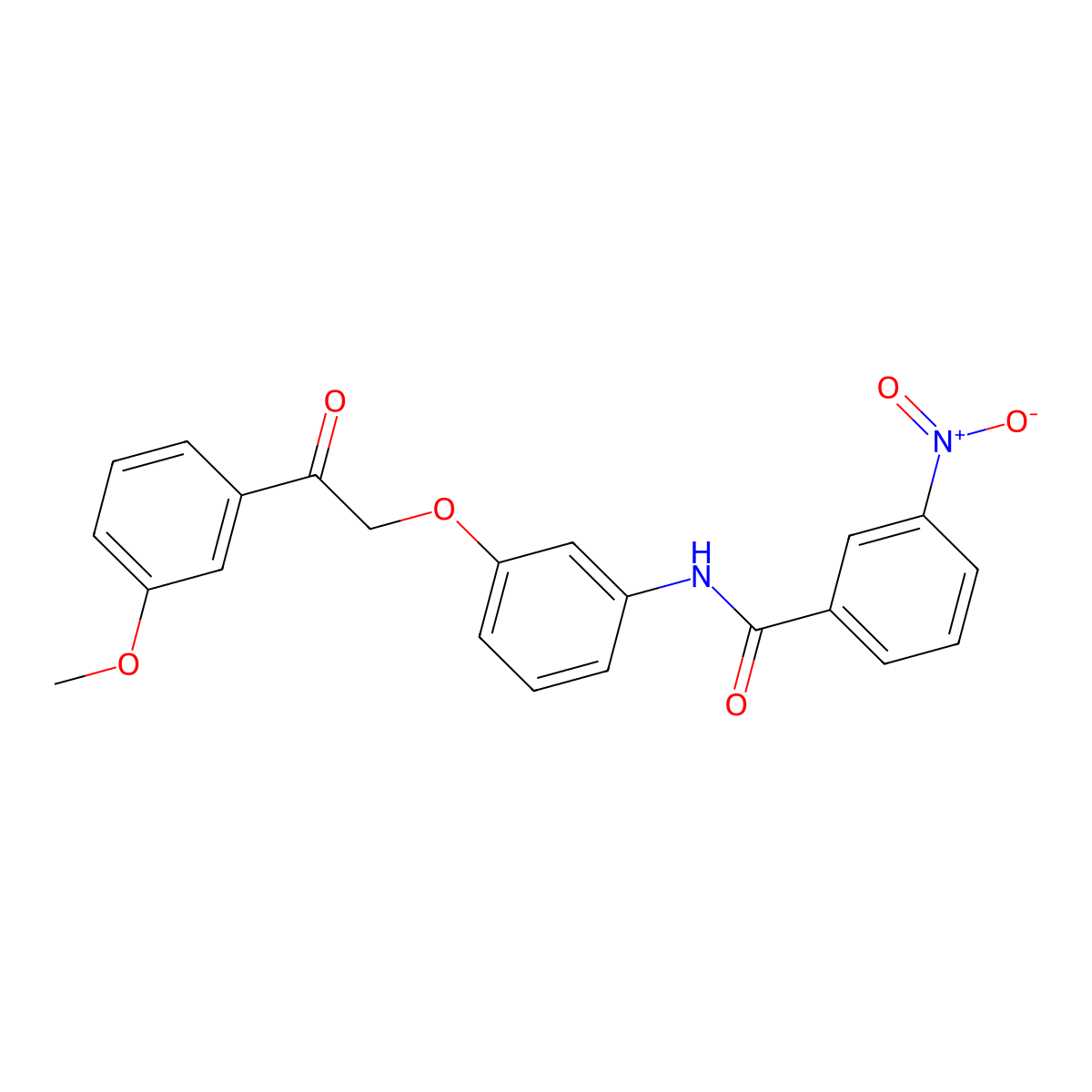 N-{3-[2-(3-methoxyphenyl)-2-oxoethoxy]phenyl}-3-nitrobenzamide molecular structure, CAS 695175-02-1