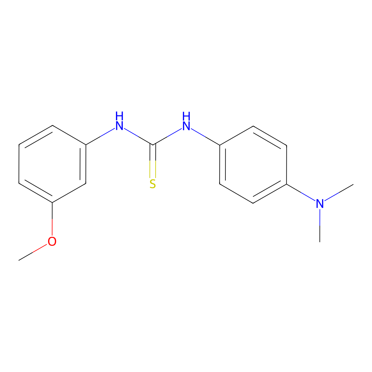1-[4-(Dimethylamino)phenyl]-3-(3-methoxyphenyl)thiourea molecular structure, CAS 695175-36-1
