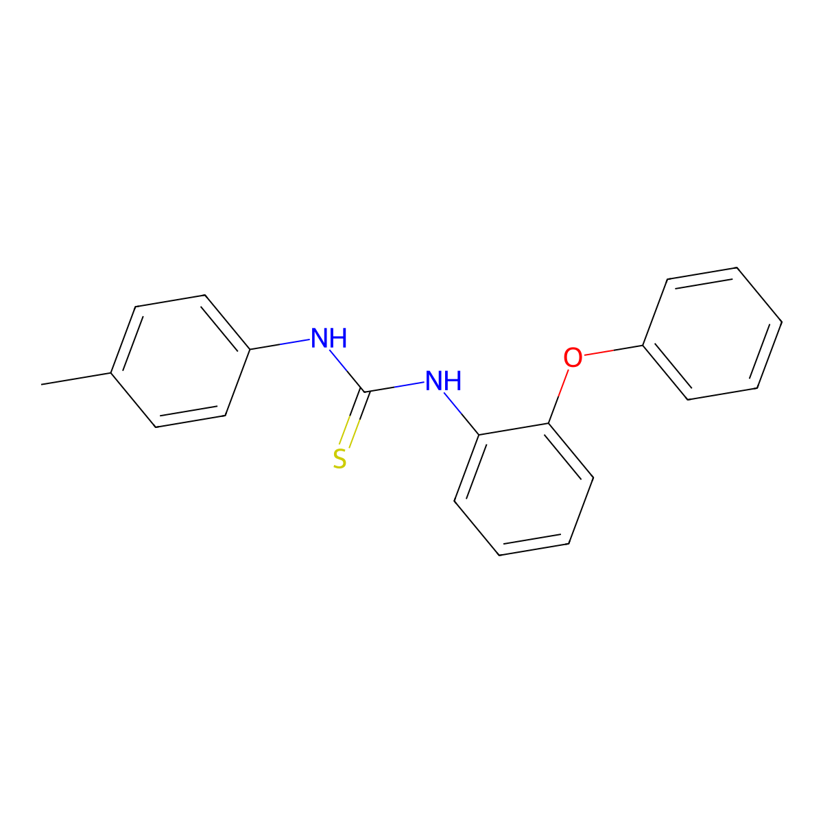 1-(4-Methylphenyl)-3-(2-phenoxyphenyl)thiourea molecular structure, CAS 695176-13-7