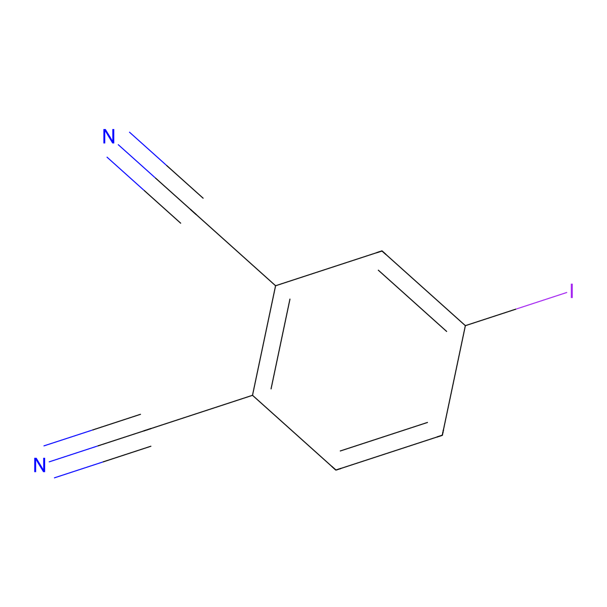4-Iodophthalonitrile molecular structure, CAS 69518-17-8