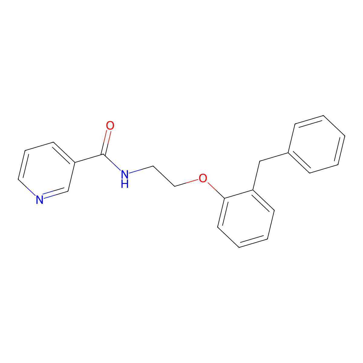 N-[2-(2-benzylphenoxy)ethyl]pyridine-3-carboxamide molecular structure, CAS 695198-56-2