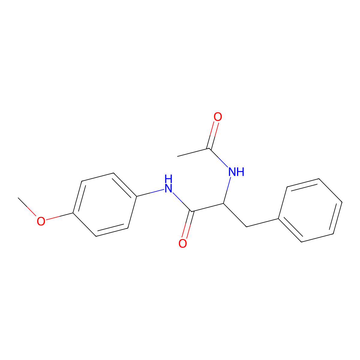 2-acetamido-N-(4-methoxyphenyl)-3-phenylpropanamide molecular structure, CAS 6952-22-3