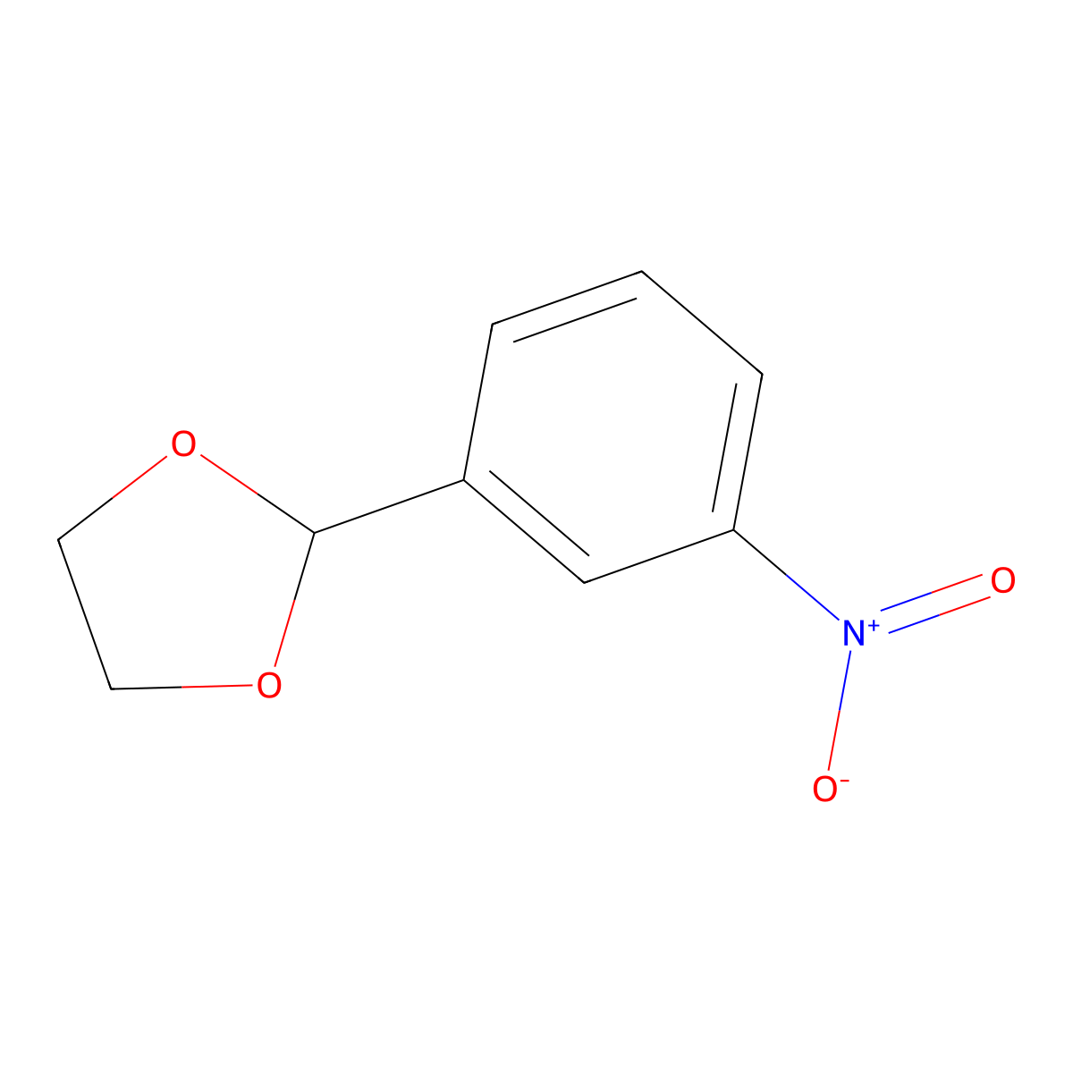 2-(3-Nitrophenyl)-1,3-dioxolane molecular structure, CAS 6952-67-6