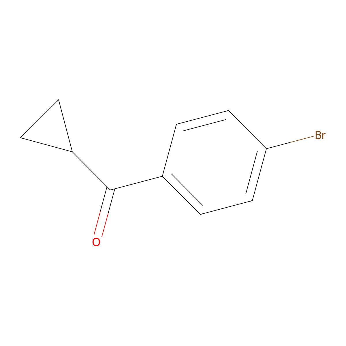 4-Bromophenyl cyclopropyl ketone molecular structure, CAS 6952-89-2