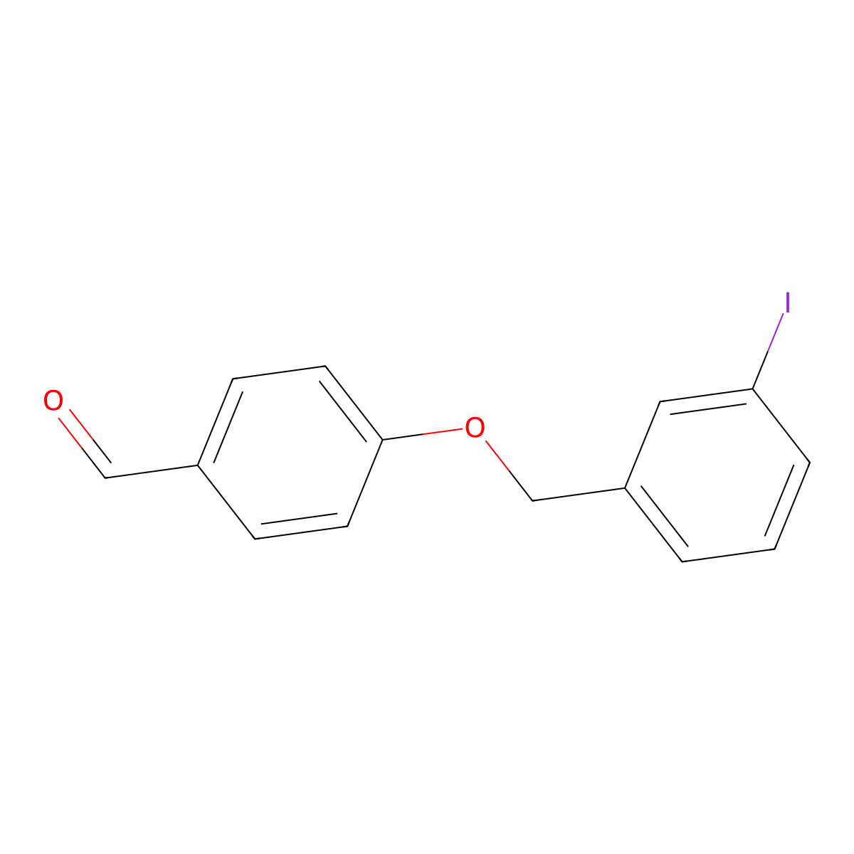 4-[(3-Iodobenzyl)oxy]benzaldehyde molecular structure, CAS 695210-39-0