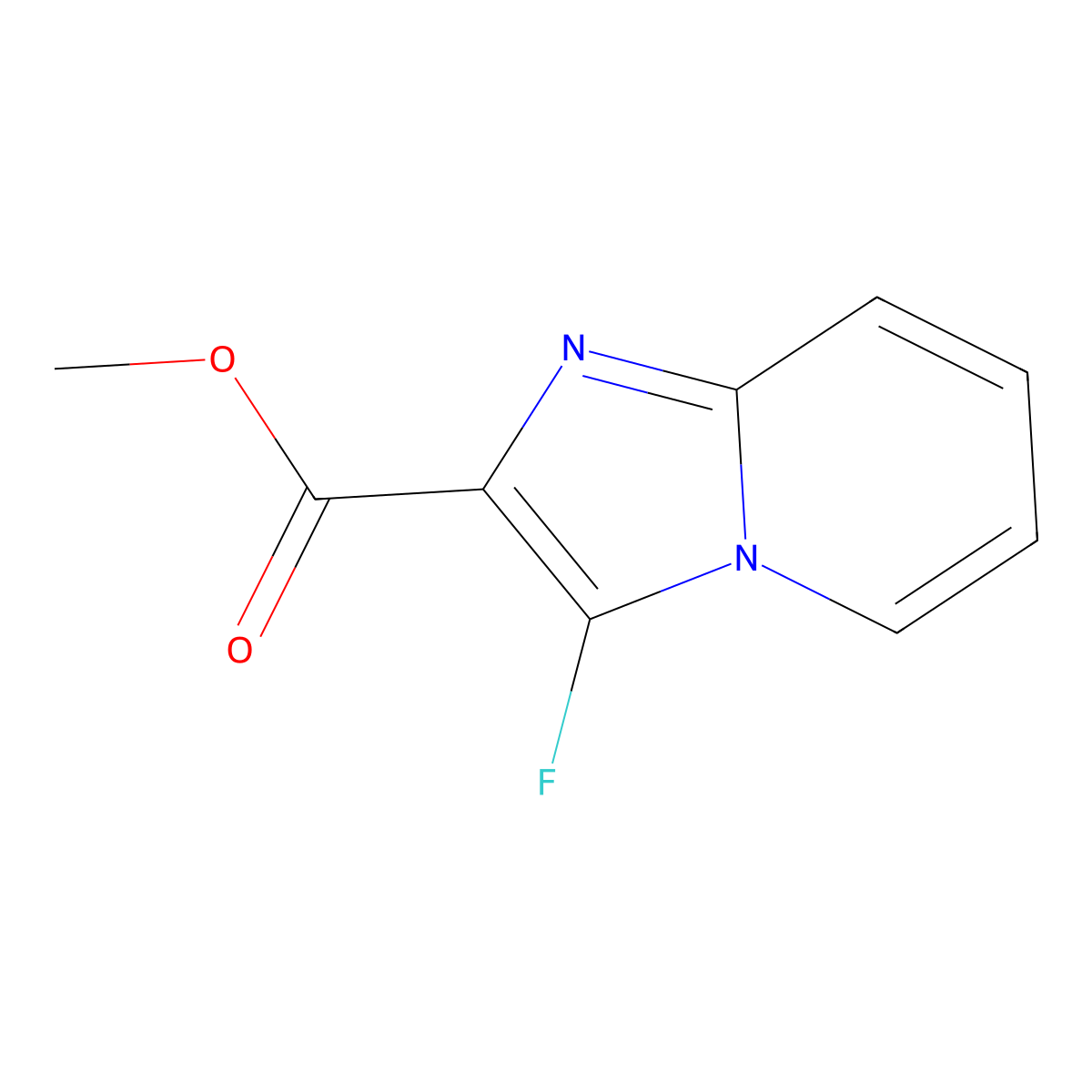 Methyl 3-fluoroimidazo[1,2-a]pyridine-2-carboxylate molecular structure, CAS 695212-12-5