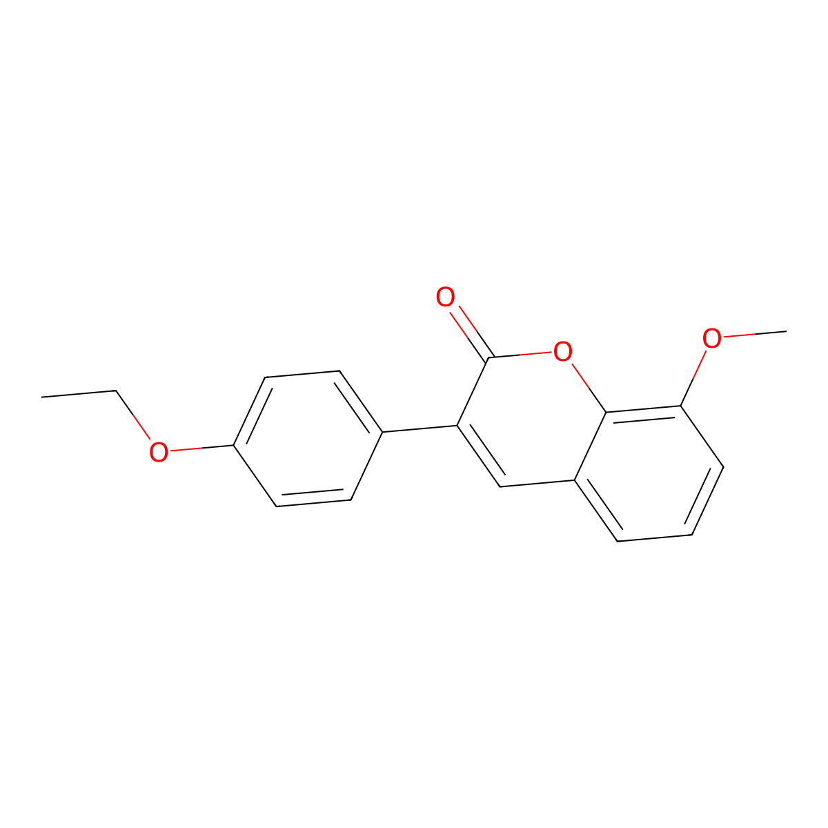 3-(4-Ethoxyphenyl)-8-methoxychromen-2-one molecular structure, CAS 695220-07-6
