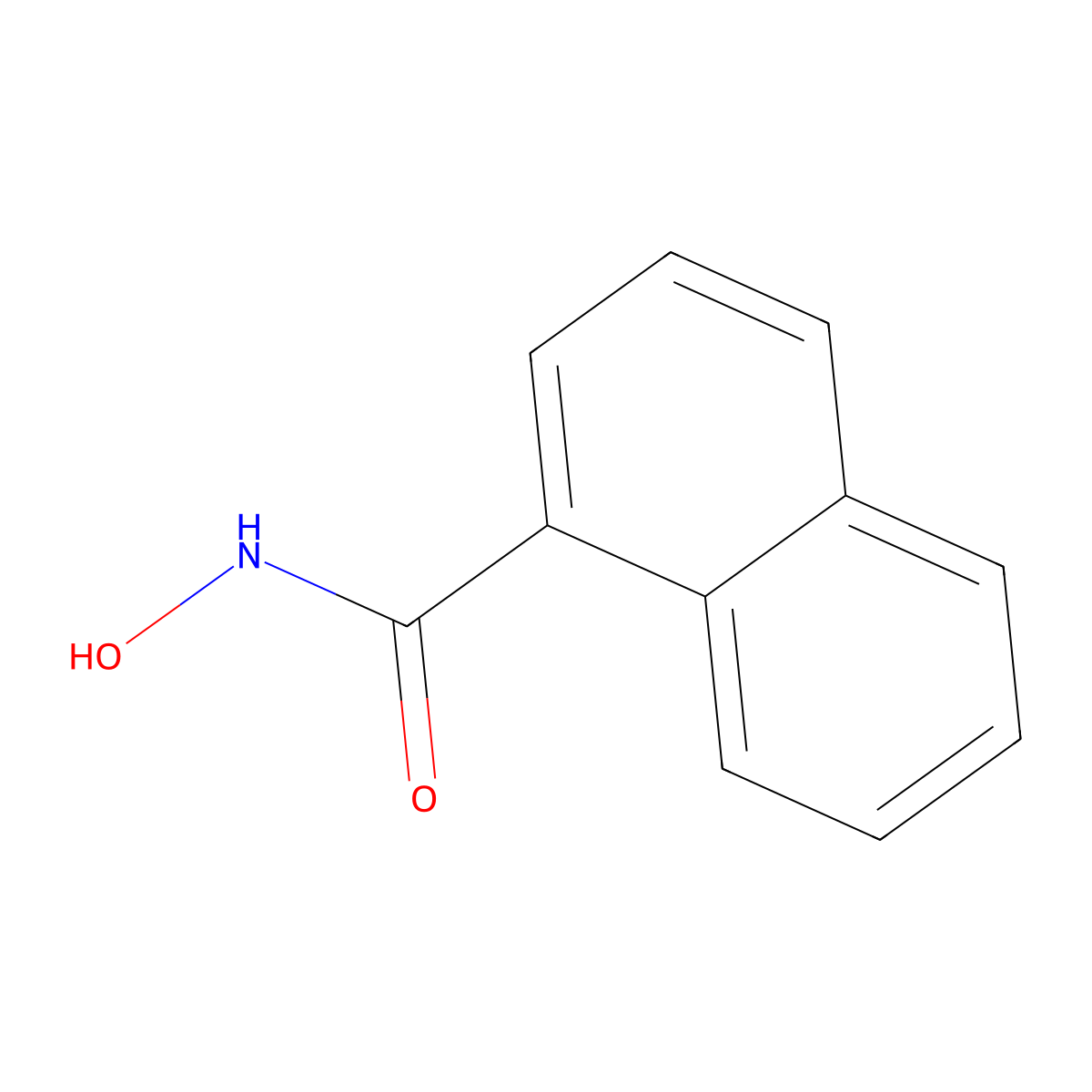 1-Naphthohydroxamic Acid molecular structure, CAS 6953-61-3