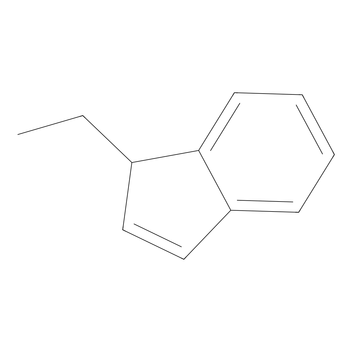 1H-Indene, 1-ethyl- molecular structure, CAS 6953-66-8