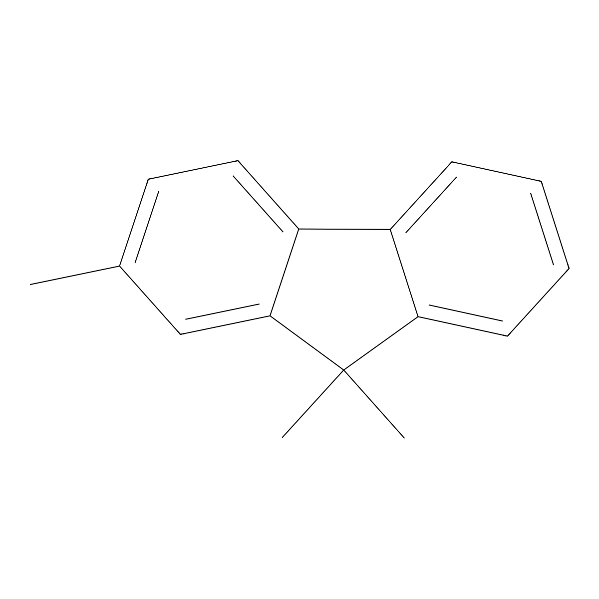 2,9,9-Trimethyl-9H-fluorene molecular structure, CAS 69535-83-7
