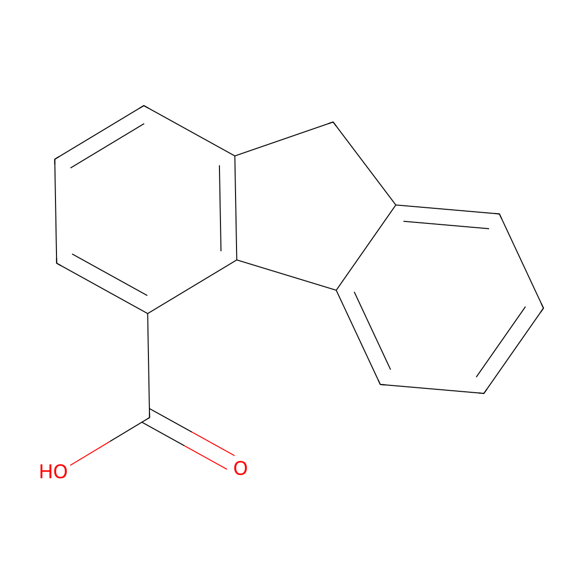 9H-fluorene-4-carboxylic acid molecular structure, CAS 6954-55-8