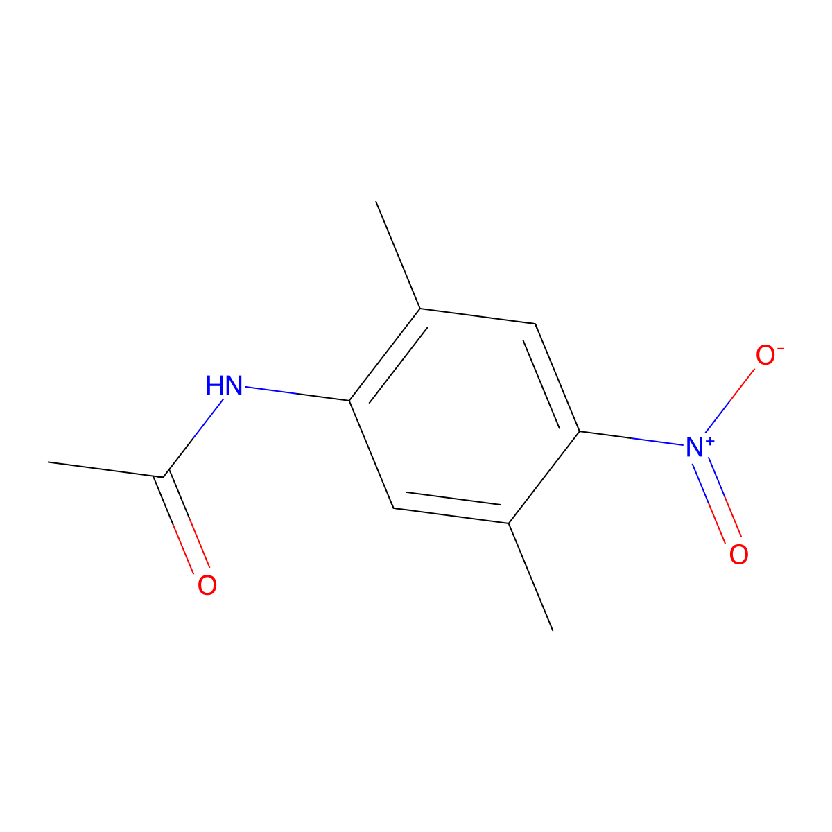n-(2,5-Dimethyl-4-nitrophenyl)acetamide molecular structure, CAS 6954-69-4
