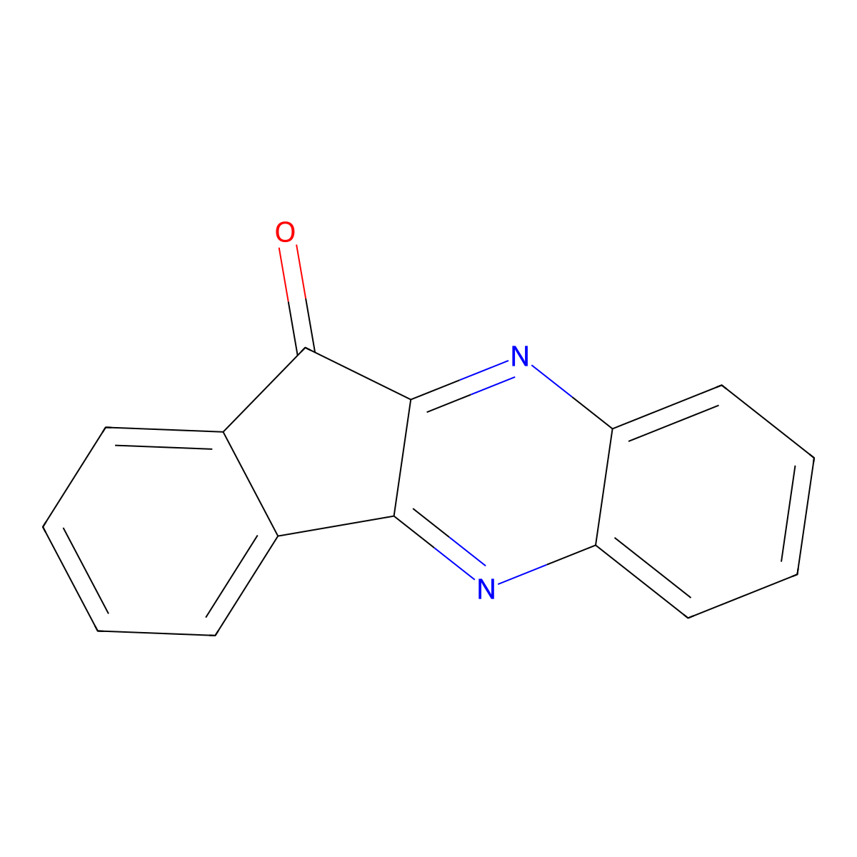 11H-INDENO(1,2-b)QUINOXALIN-11-ONE molecular structure, CAS 6954-91-2