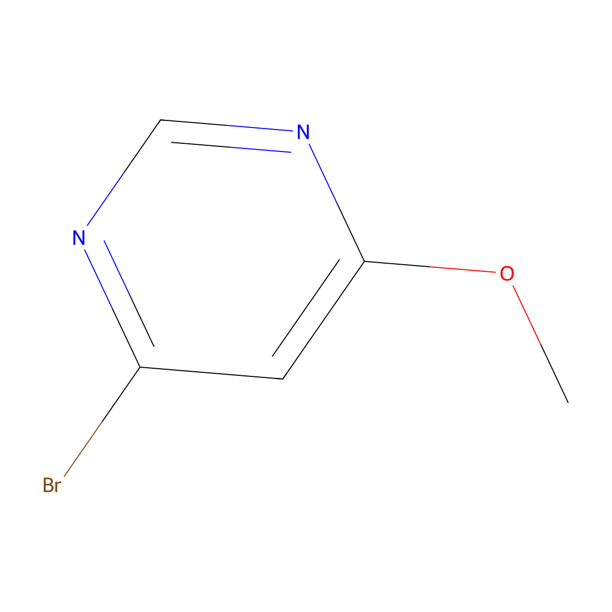 4-Bromo-6-methoxypyrimidine molecular structure, CAS 69543-97-1