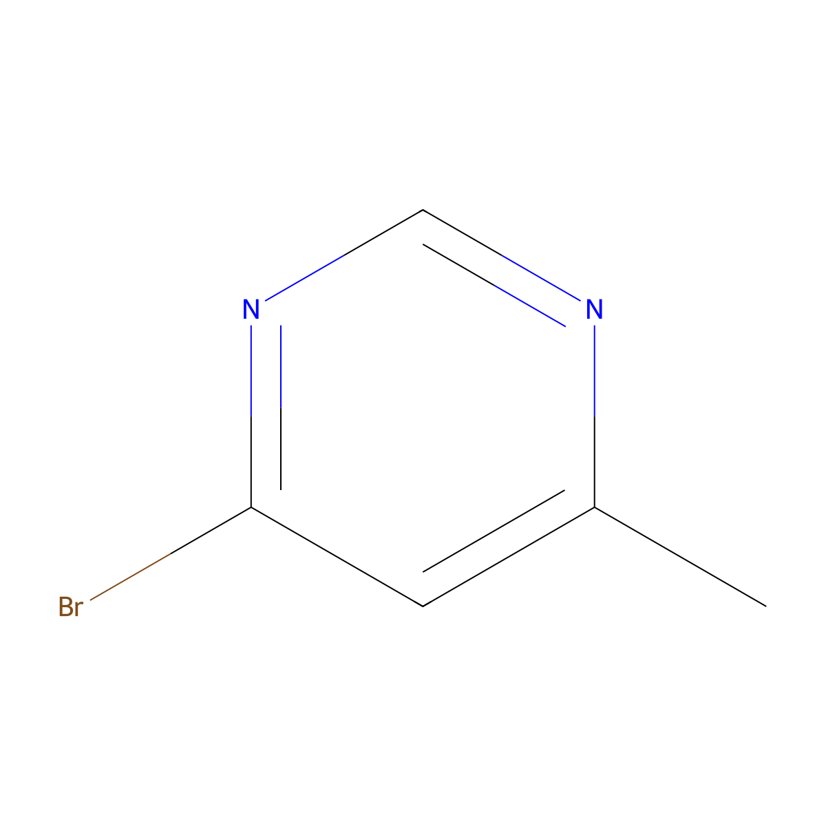4-Bromo-6-methylpyrimidine molecular structure, CAS 69543-98-2