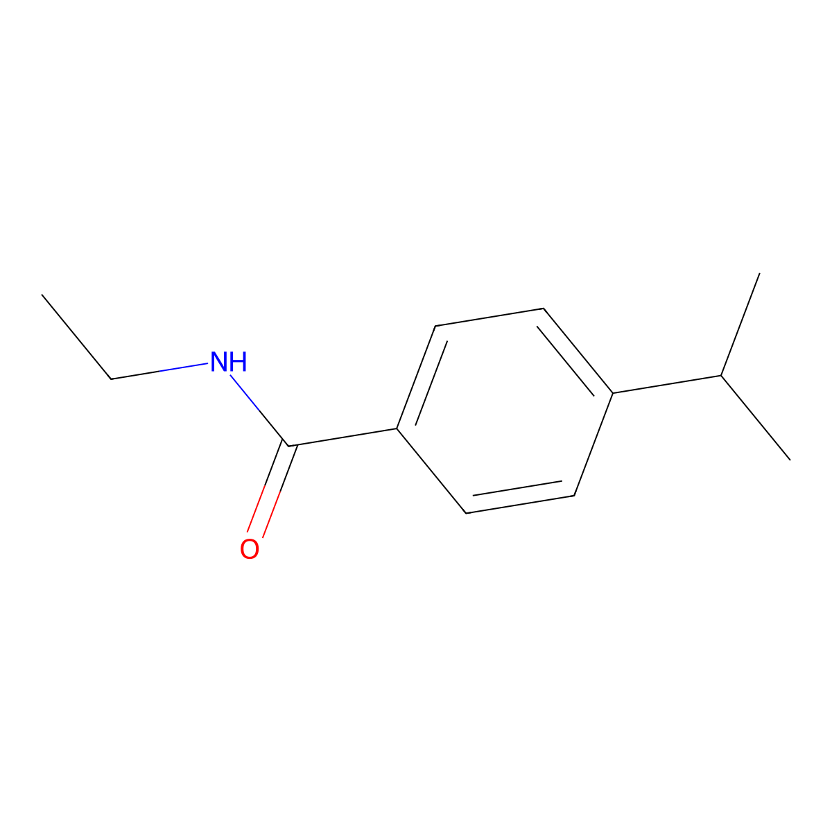 N-ethyl-4-(propan-2-yl)benzamide molecular structure, CAS 6955-05-1