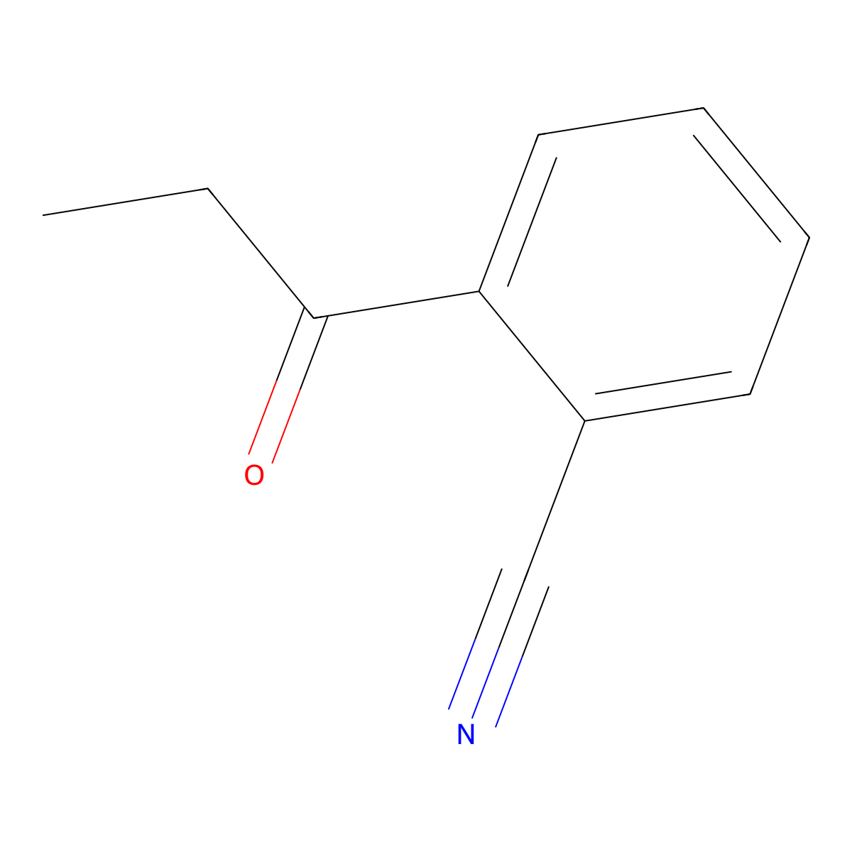 2-Propanoylbenzonitrile molecular structure, CAS 6955-26-6