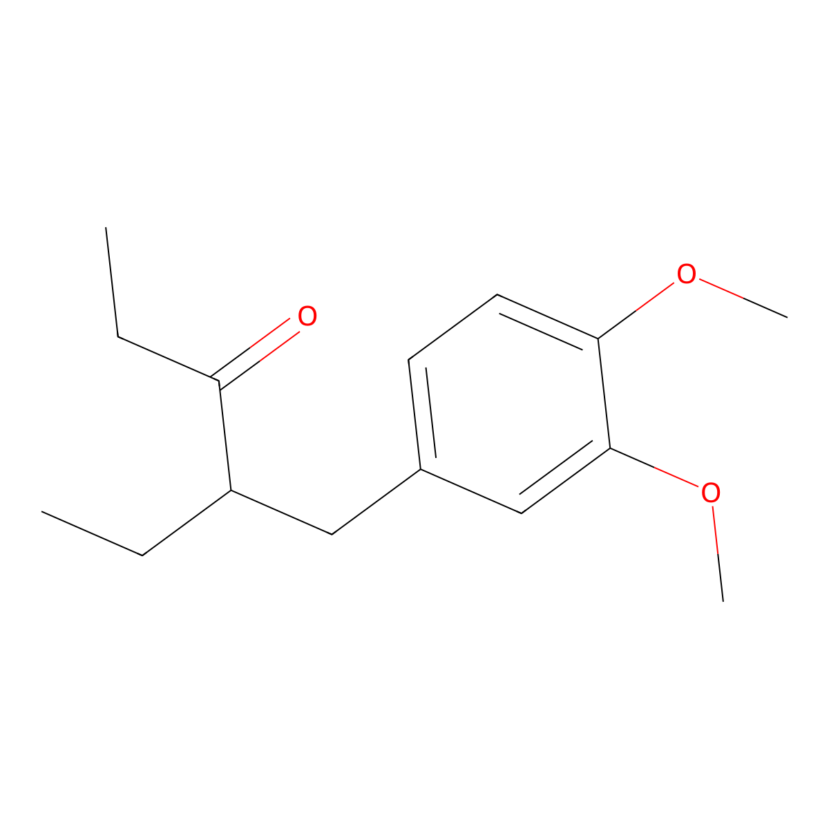 4-(3,4-Dimethoxybenzyl)hexan-3-one molecular structure, CAS 6955-41-5