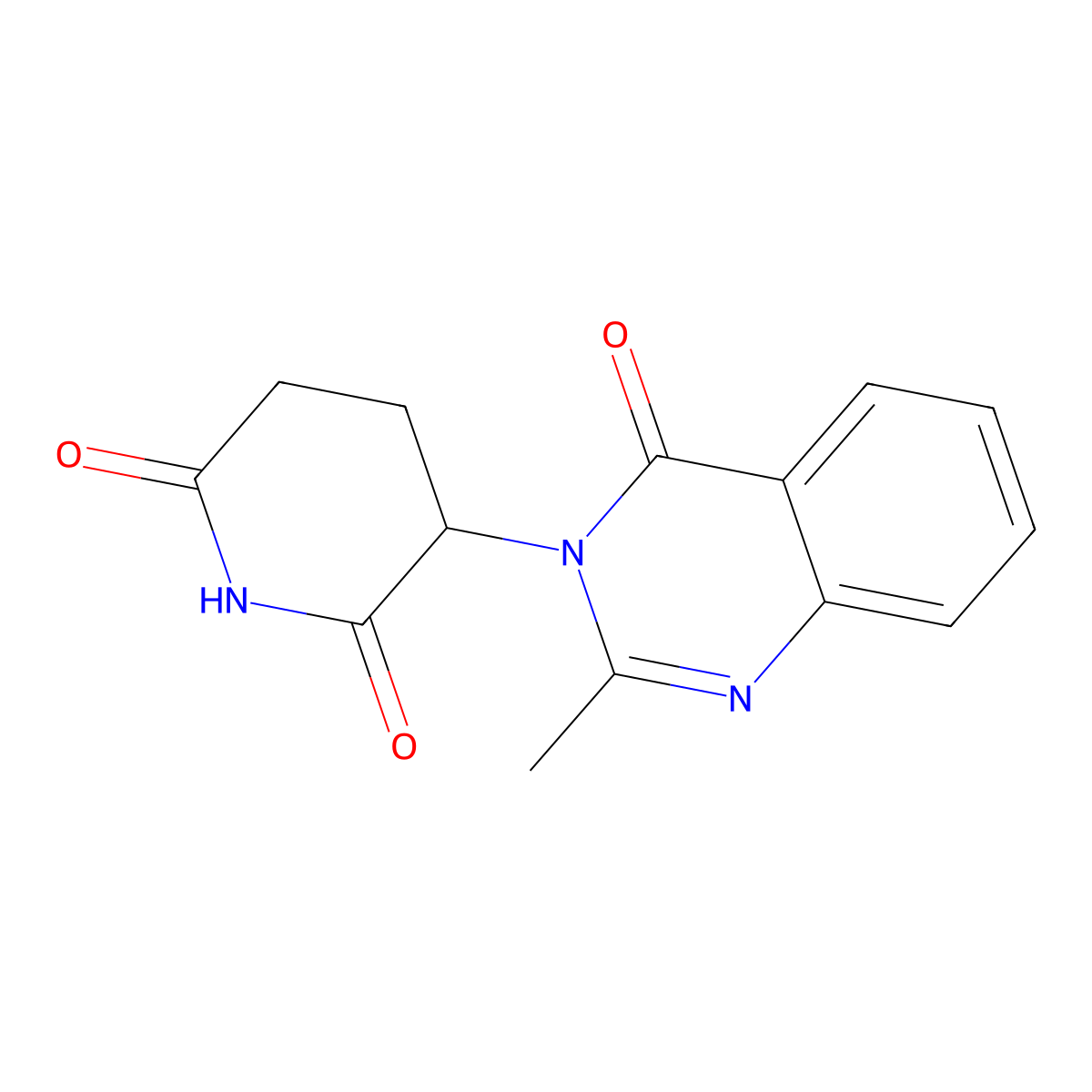 Glutarimide, 2-(3,4-dihydro-2-methyl-4-oxo-3-quinazolinyl)- molecular structure, CAS 69557-32-0