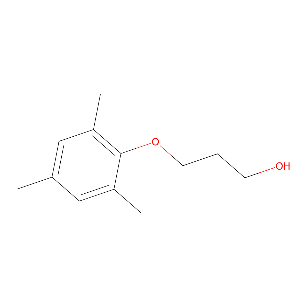 3-(2,4,6-Trimethylphenoxy)-1-propanol molecular structure, CAS 69557-51-3
