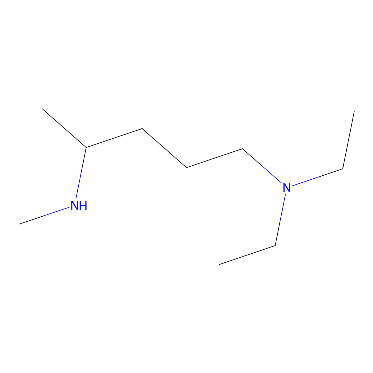 Diethyl[4-(methylamino)pentyl]amine molecular structure, CAS 69558-82-3