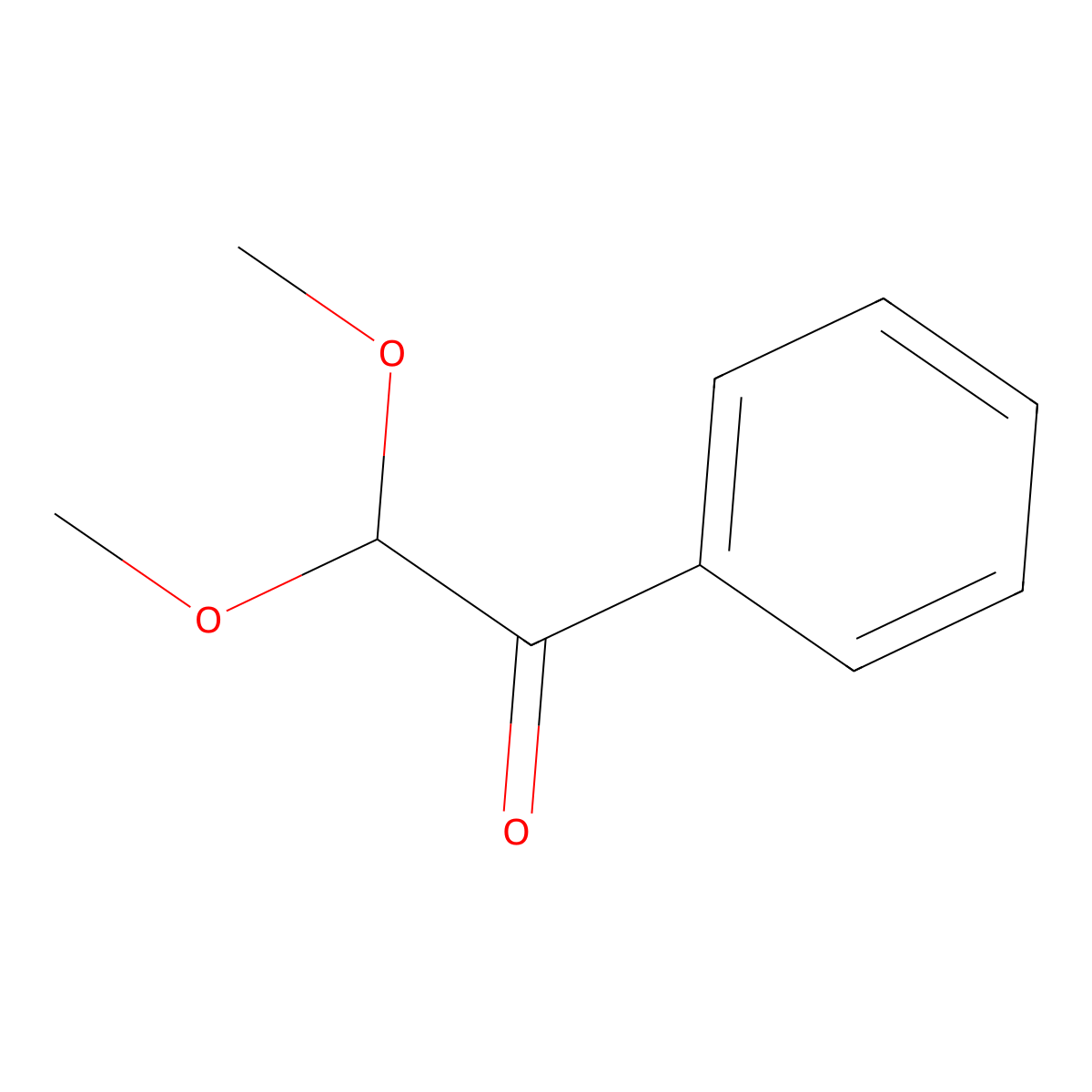 2,2-Dimethoxy-1-phenylethanone molecular structure, CAS 6956-56-5