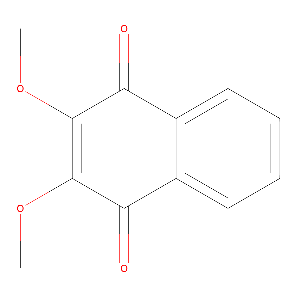 2,3-Dimethoxy-1,4-naphthoquinone molecular structure, CAS 6956-96-3