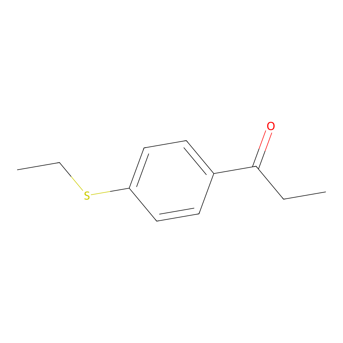 1-(4-Ethylsulfanylphenyl)propan-1-one molecular structure, CAS 69567-05-1