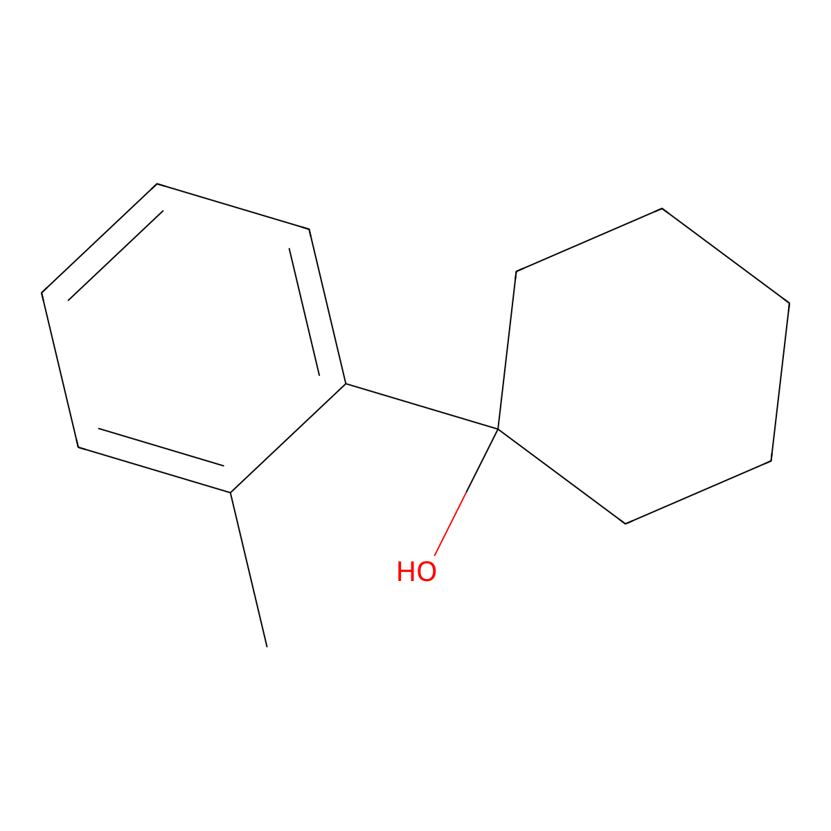 1-(o-Tolyl)cyclohexan-1-ol molecular structure, CAS 6957-09-1