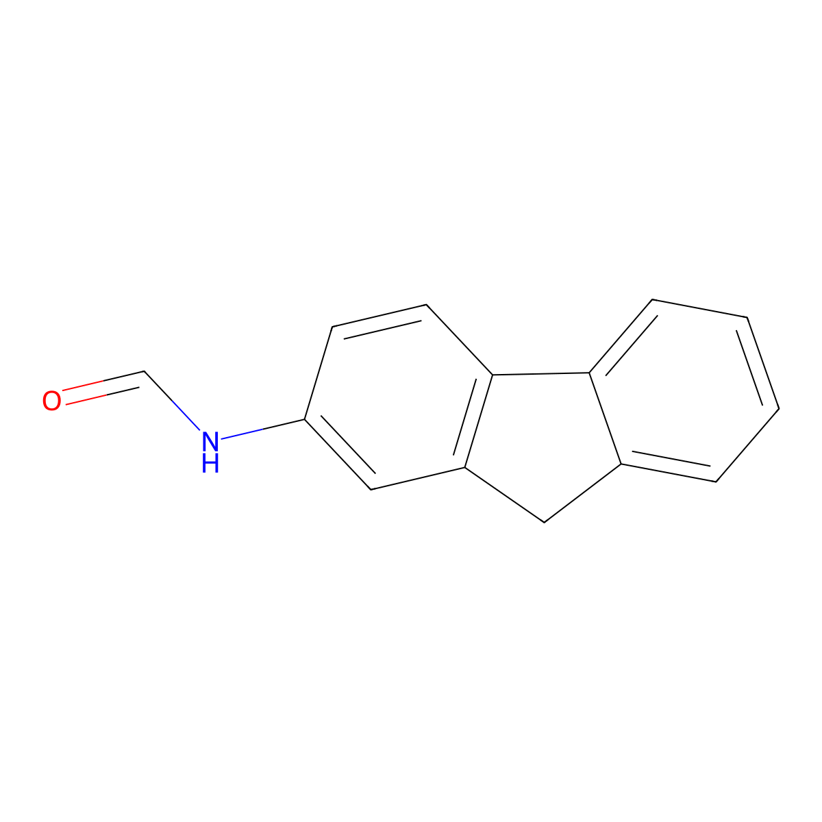 2-Formylaminofluorene molecular structure, CAS 6957-71-7
