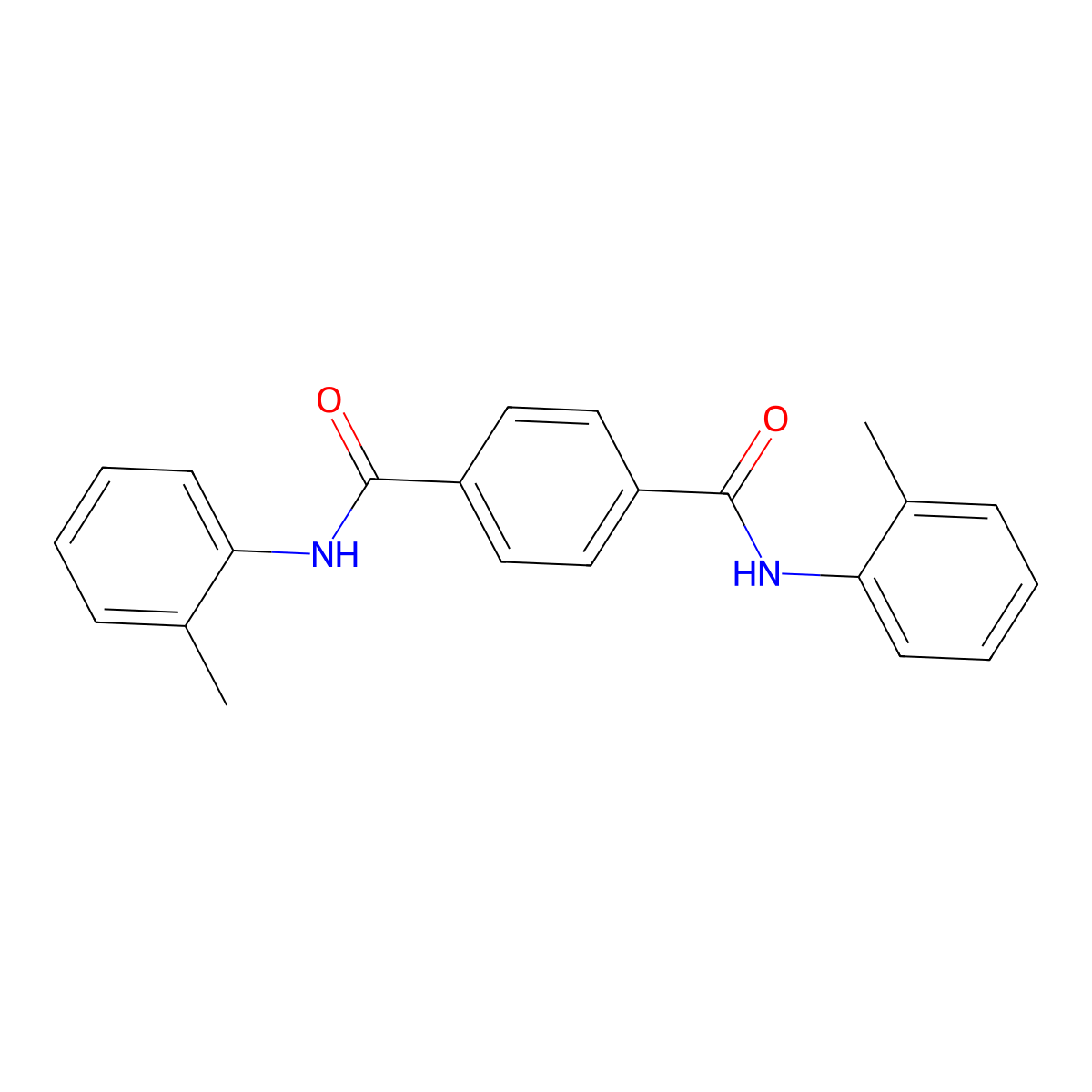 o-Terephthalotoluidide molecular structure, CAS 6957-84-2