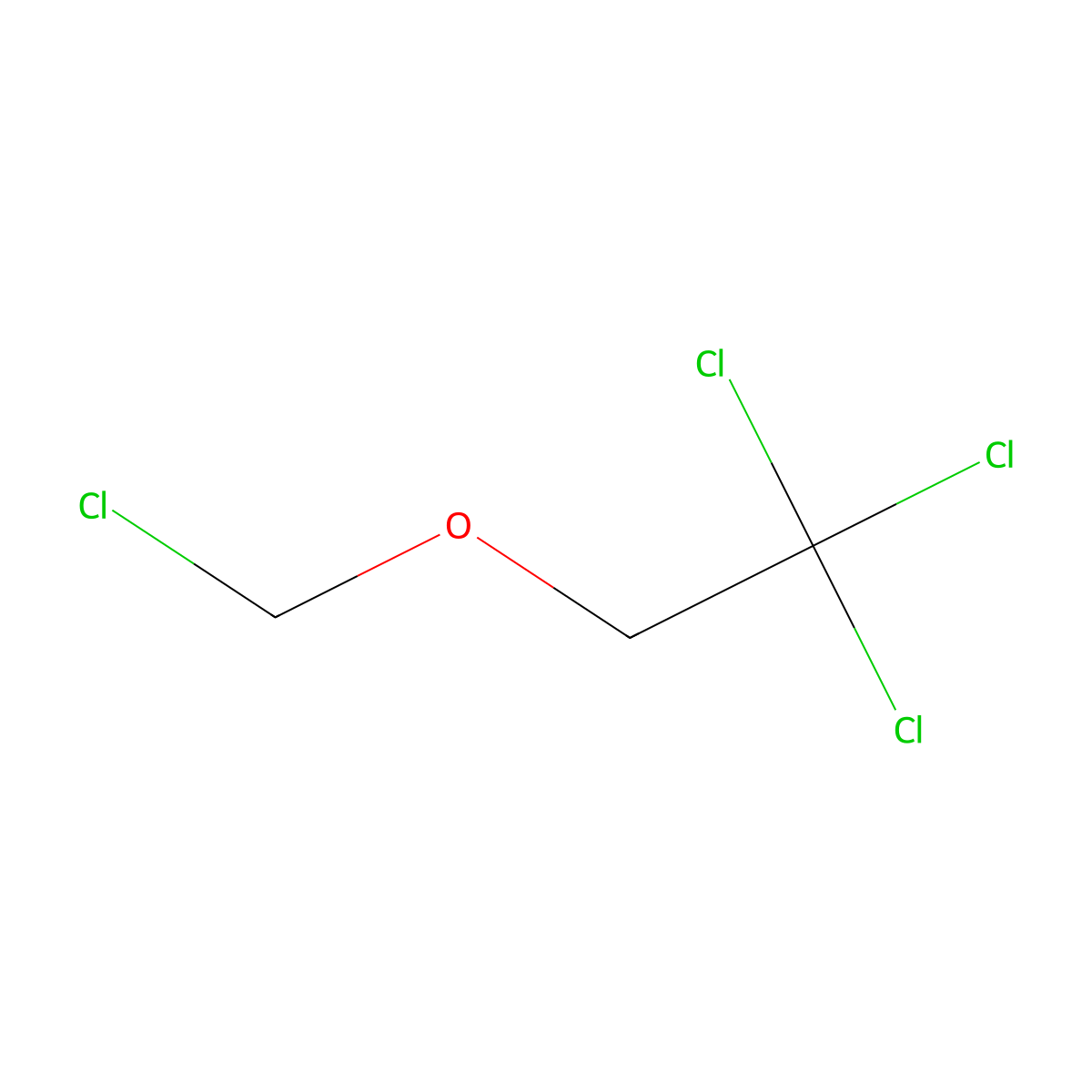 Chloromethyl 2,2,2-Trichloroethyl Ether molecular structure, CAS 69573-75-7