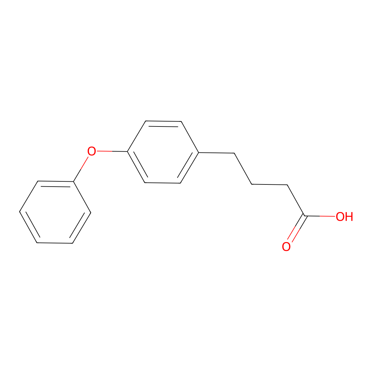 4-(4-Phenoxyphenyl)butanoic acid molecular structure, CAS 6958-94-7