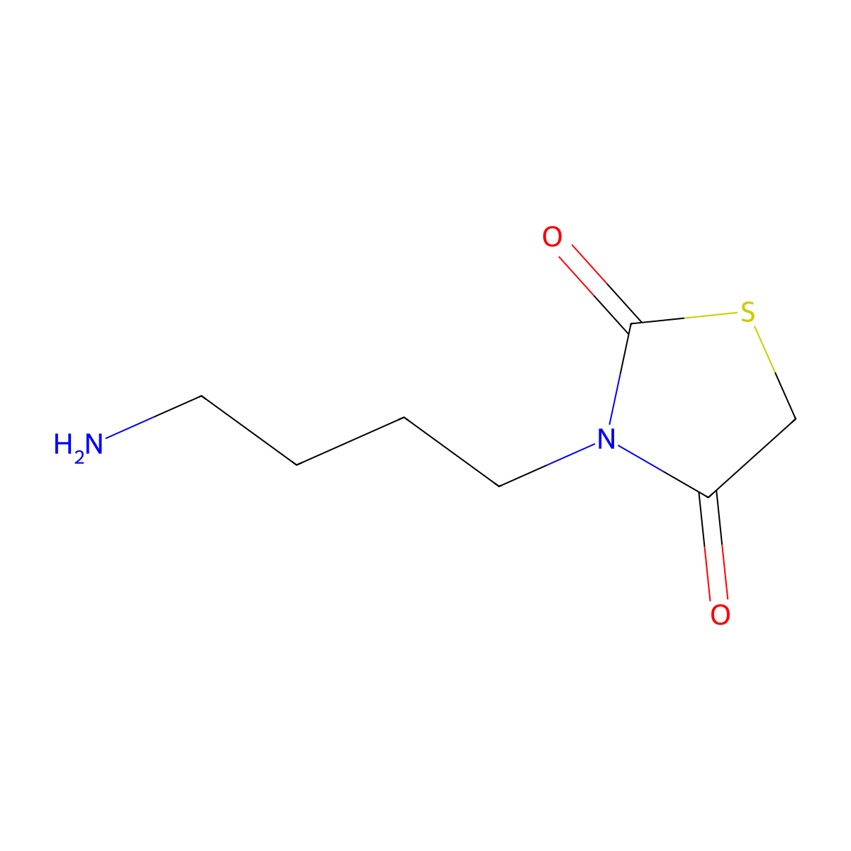 3-(4-Aminobutyl)-1,3-thiazolidine-2,4-dione molecular structure, CAS 695806-25-8
