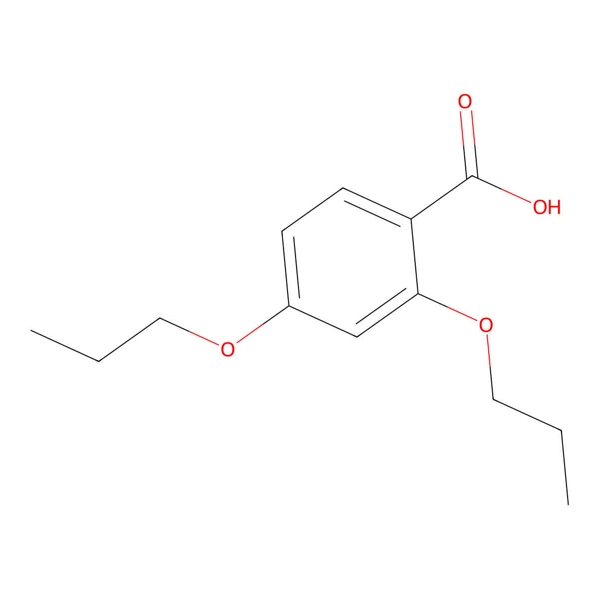 2,4-Dipropoxybenzoic acid molecular structure, CAS 695812-18-1