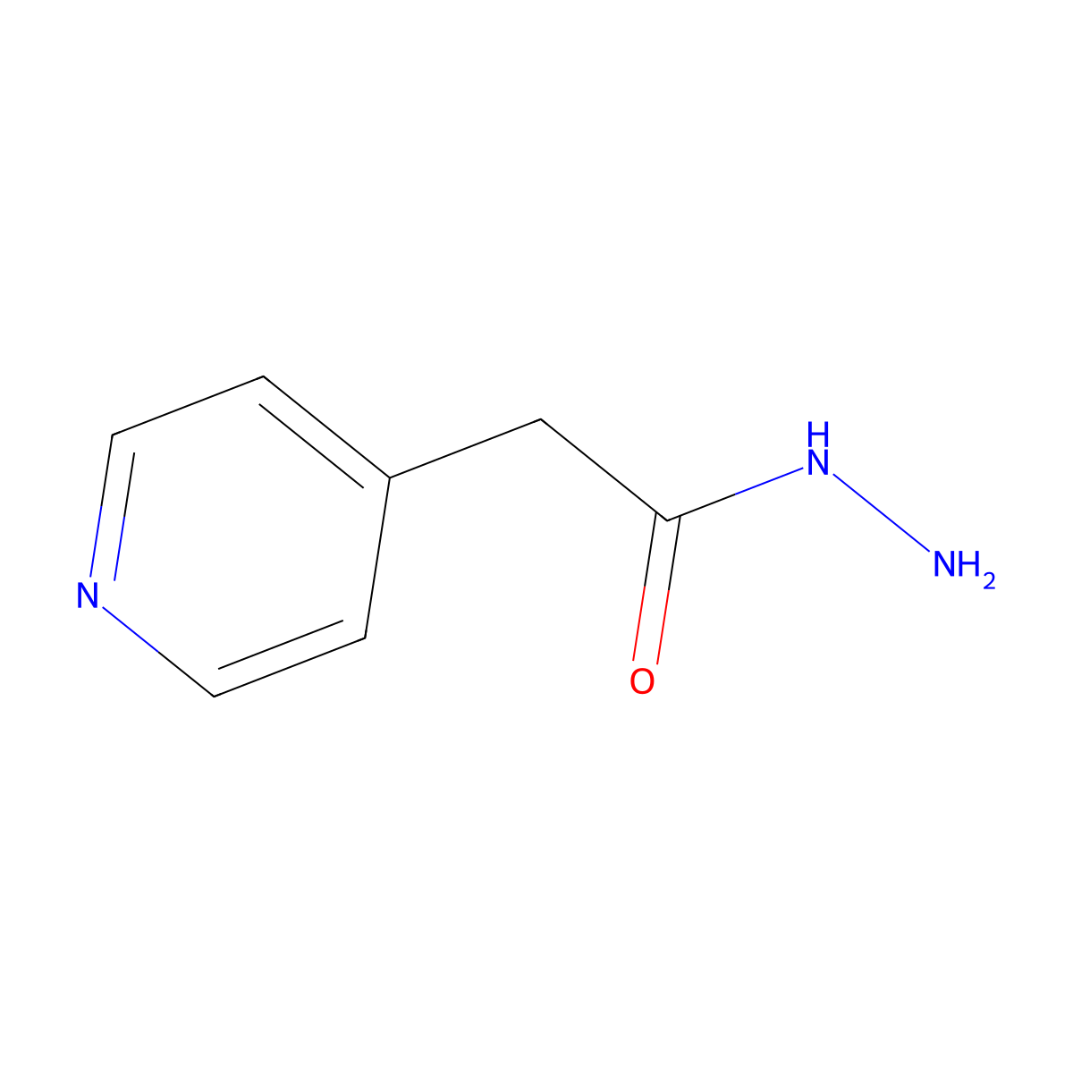 2-(Pyridin-4-yl)acetohydrazide molecular structure, CAS 69583-00-2