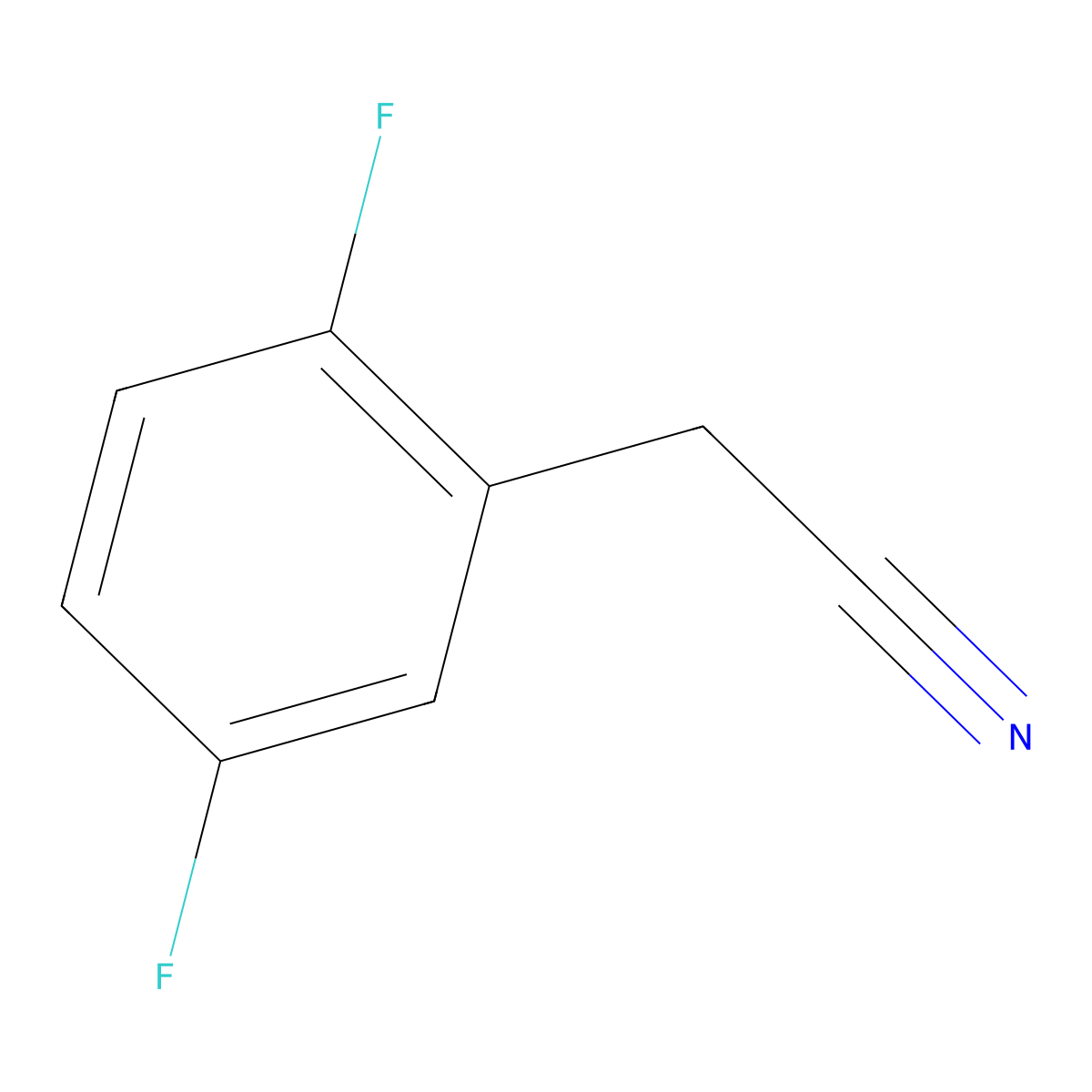 (2,5-Difluorophenyl)acetonitrile molecular structure, CAS 69584-87-8